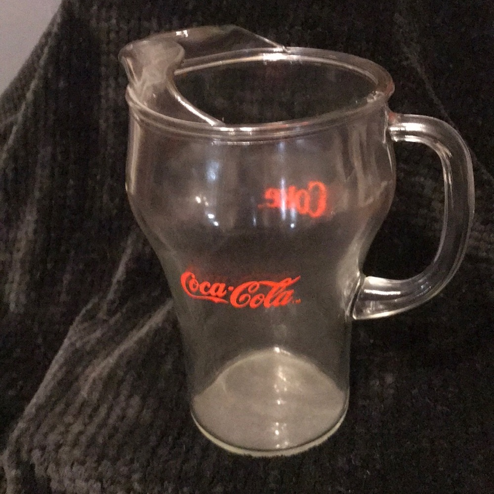 Coca Cola  1980’s glass pitcher